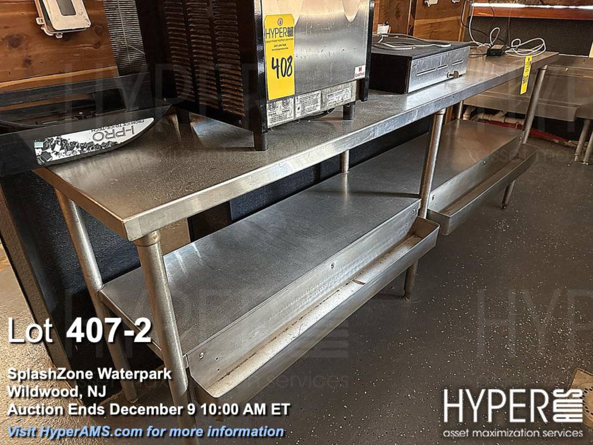 Stainless Steel Work Table, 72"x30"x34", 2 Shelves, Under-shelf Storage - Image 2 of 2