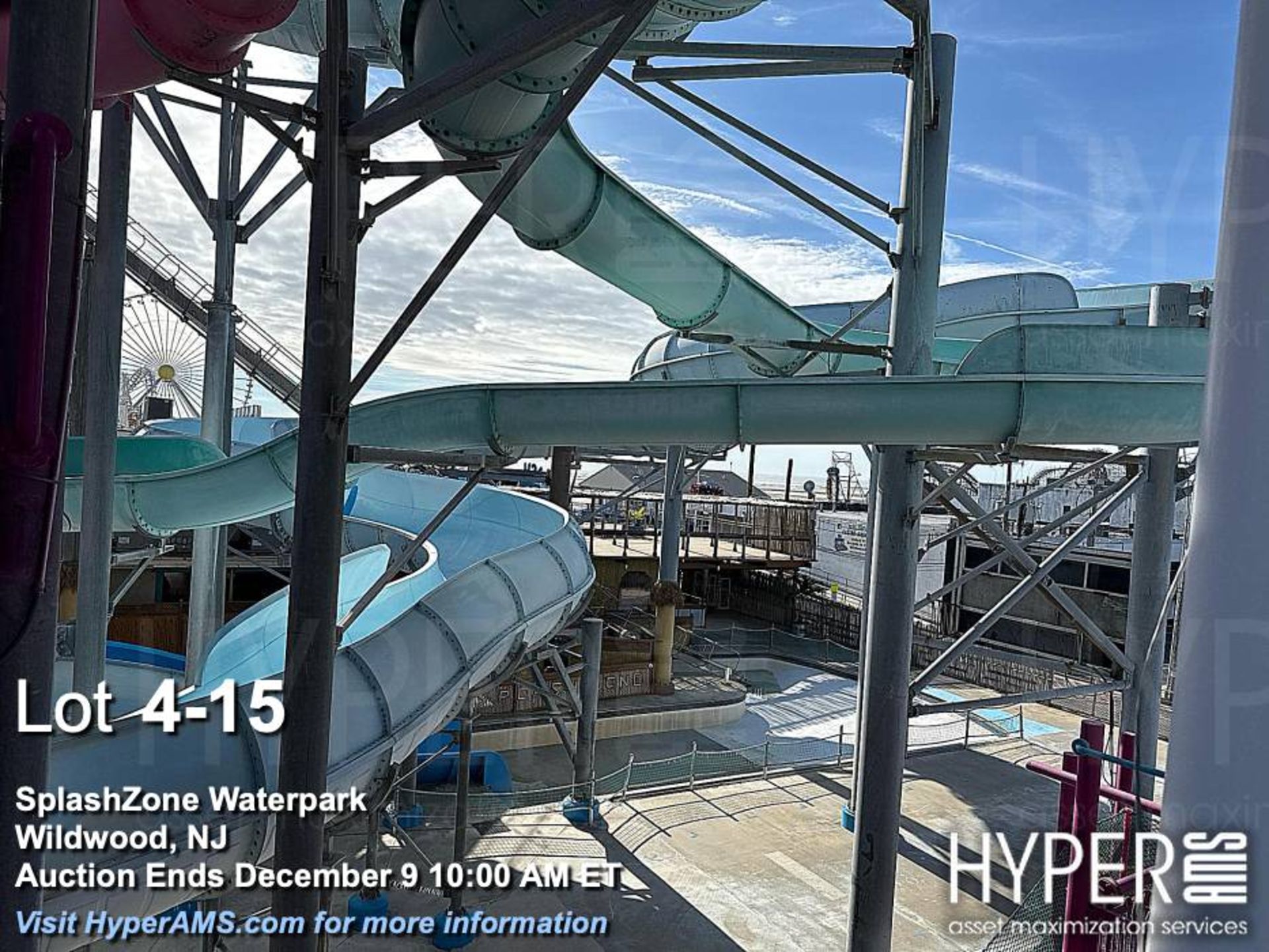 WhiteWater West Industries Slide attraction with (6) slides including "B" and "C" towers, bridges, w - Image 15 of 60