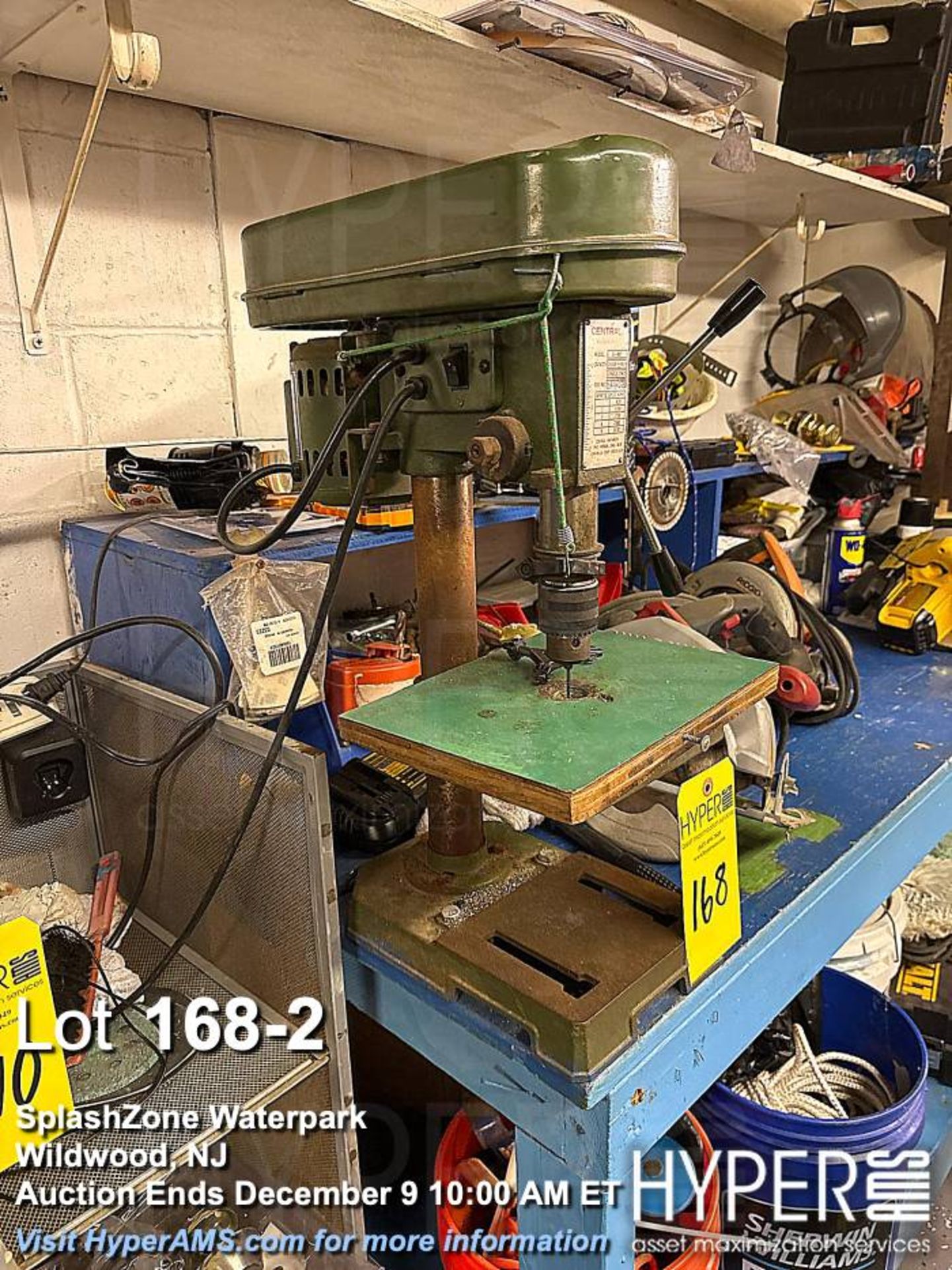 Central S-987 Bench Drill Press, 1/2" Chuck, 5-Speed, Serial 94121218 - Image 2 of 3