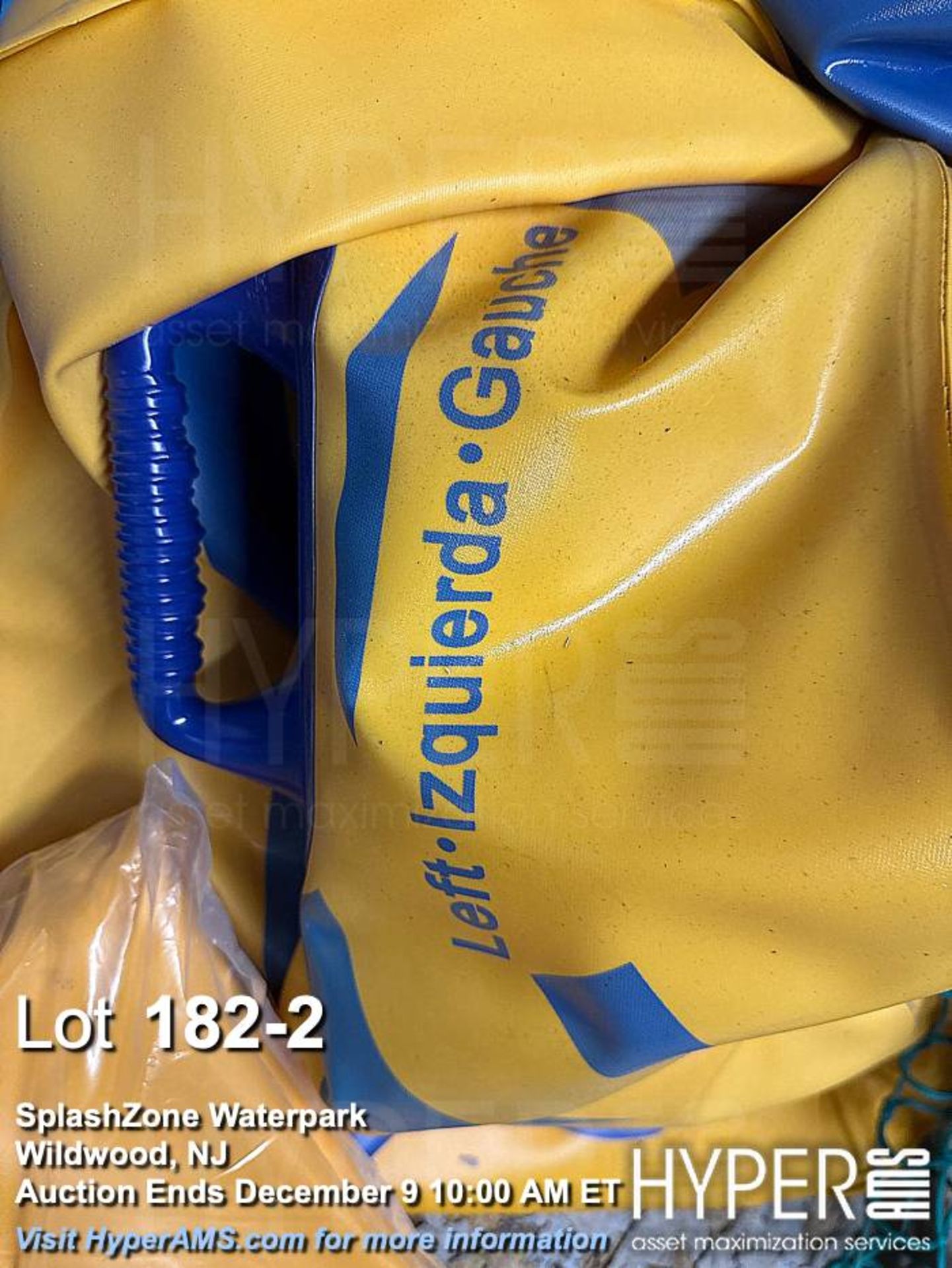 ZPRO ZC8V48 Inflatable Waterpark Tubes, Yellow & Blue, approximately 48 inches in diameter, 2-person - Image 2 of 8