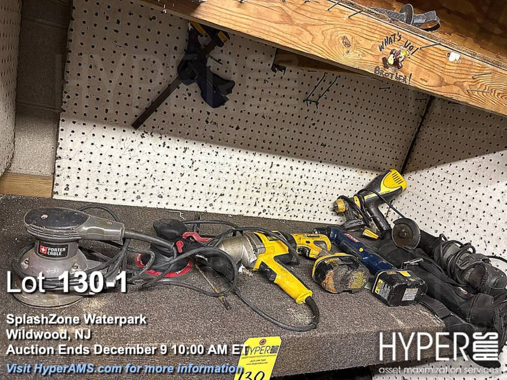 Lot of power corded and cordless power tools