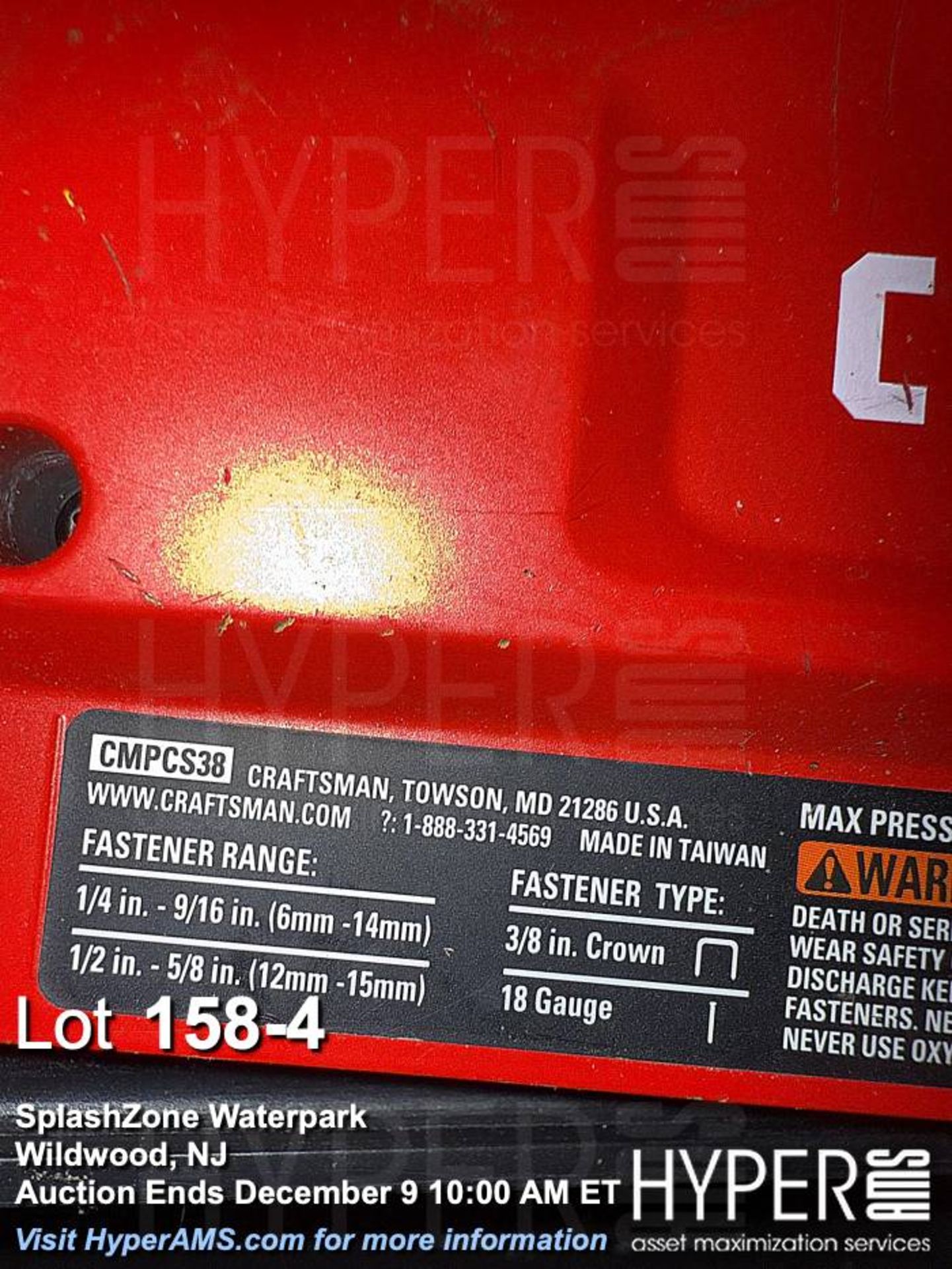 Lot of Craftsman CMPCS38 & Bostitch BTFP71875 Pneumatic Staple Guns - Image 4 of 6