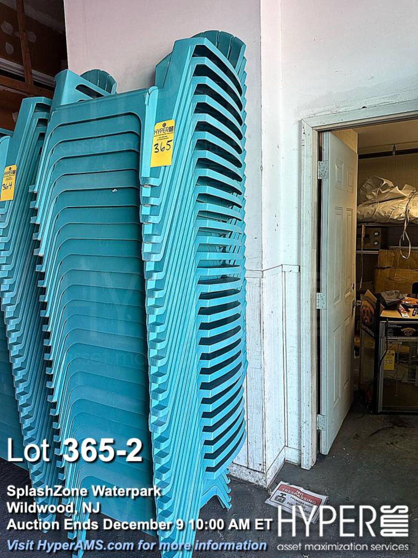 Lot of (25) Stackable Outdoor Plastic Adirondack Chairs - Image 2 of 2