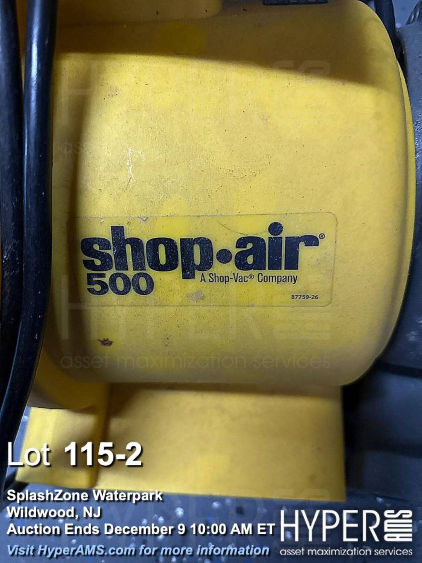 Lot of (2) Shop-Air 500 Air Mover/Blower, 120V, 60Hz, - Image 2 of 4