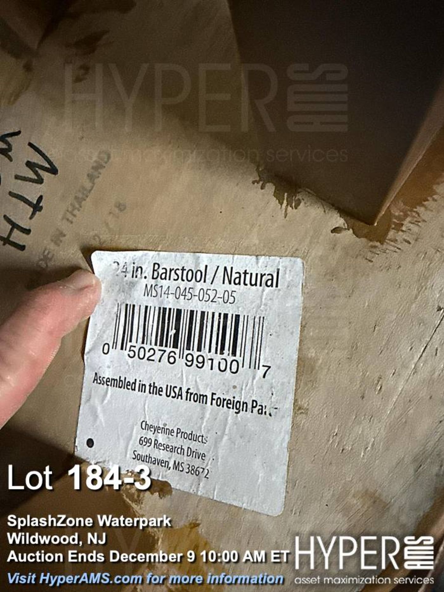 Lot apx (10) wooden barstools - Image 3 of 3