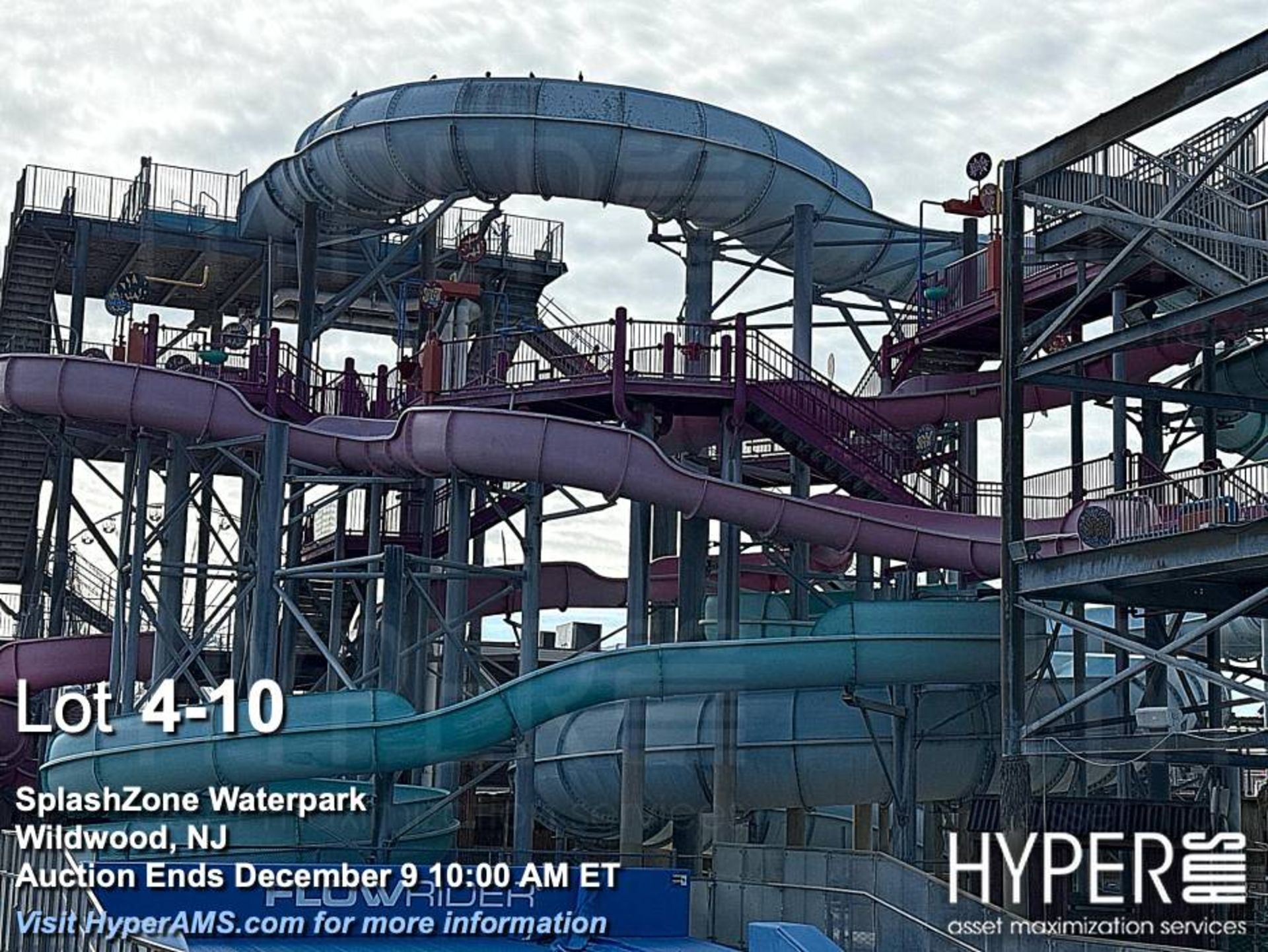 WhiteWater West Industries Slide attraction with (6) slides including "B" and "C" towers, bridges, w - Image 10 of 60