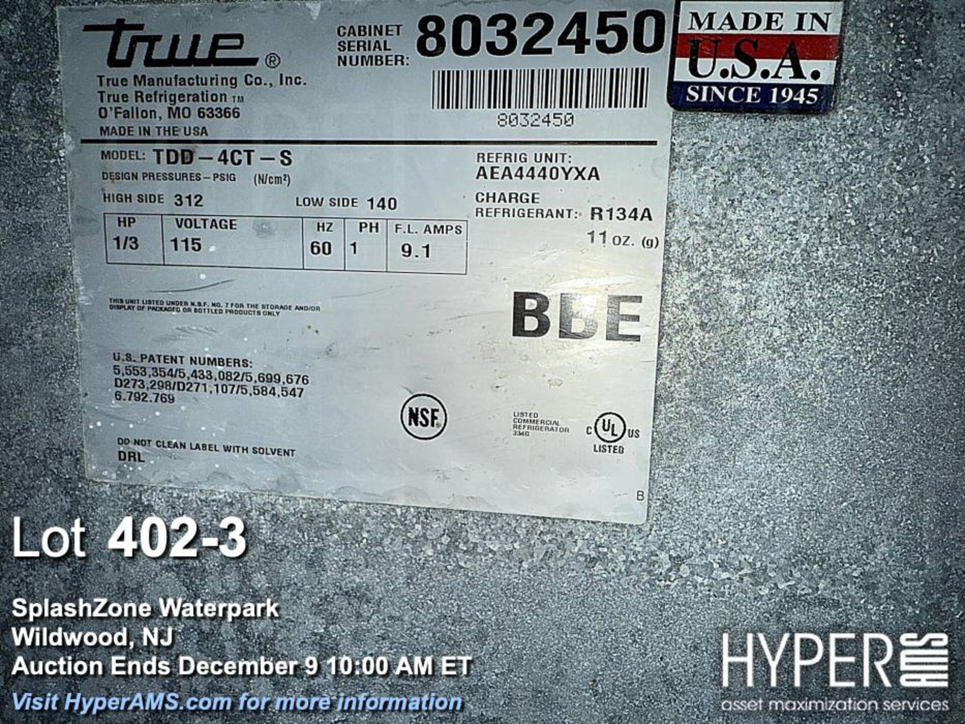 True TDD-4CT-S Commercial Draft Beer Dispenser, 8 Taps, Stainless Steel - Image 3 of 5