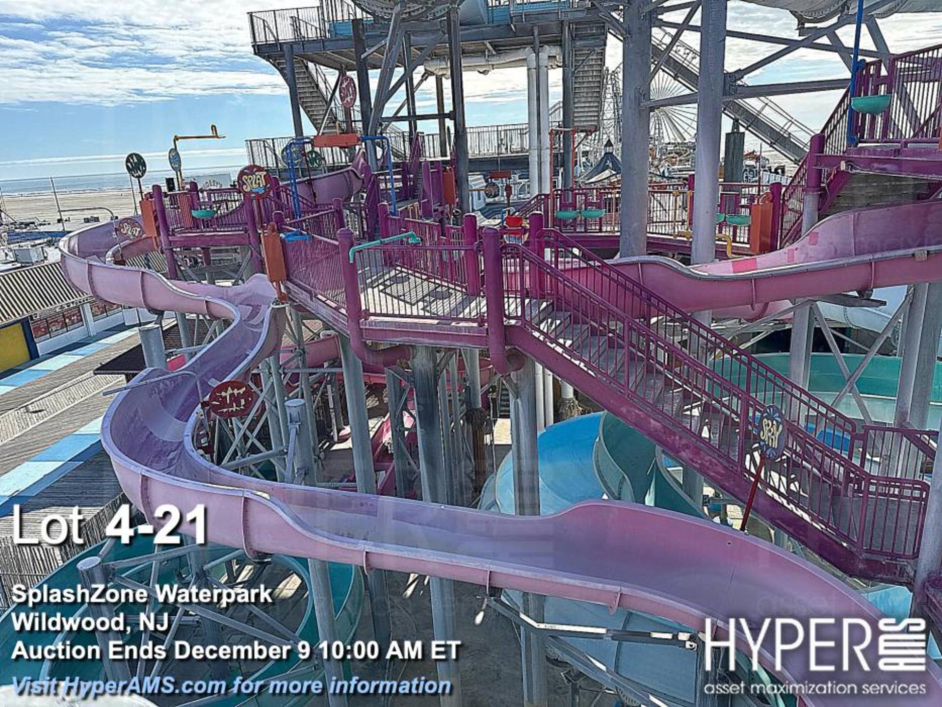 WhiteWater West Industries Slide attraction with (6) slides including "B" and "C" towers, bridges, w - Image 21 of 60