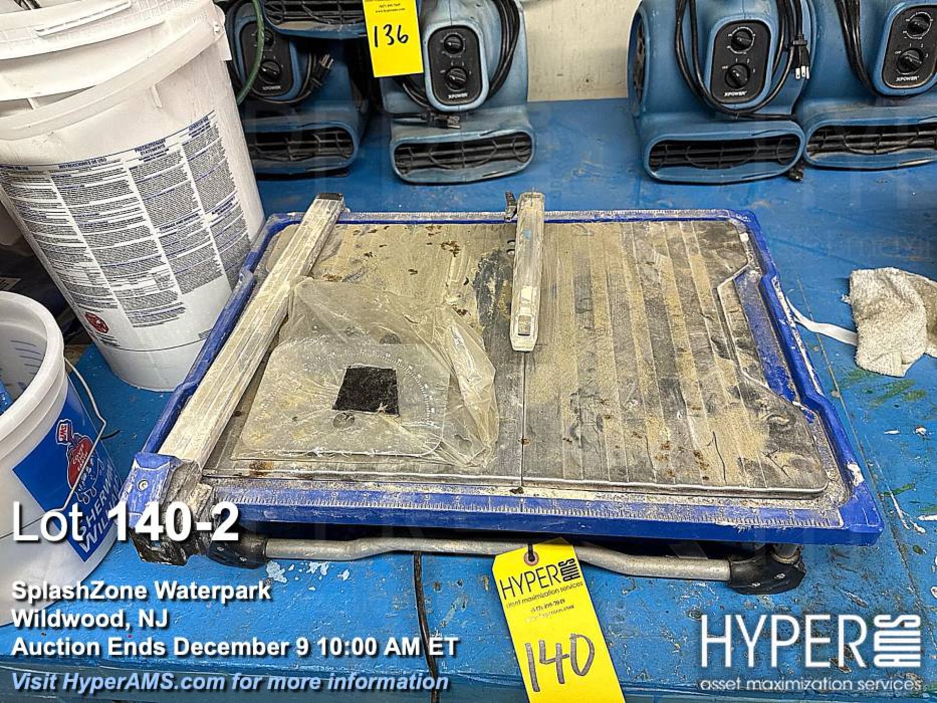 Kobalt 7-inch Wet Tabletop Tile Saw, Model KWS-B7-20, 3450 RPM - Image 2 of 3