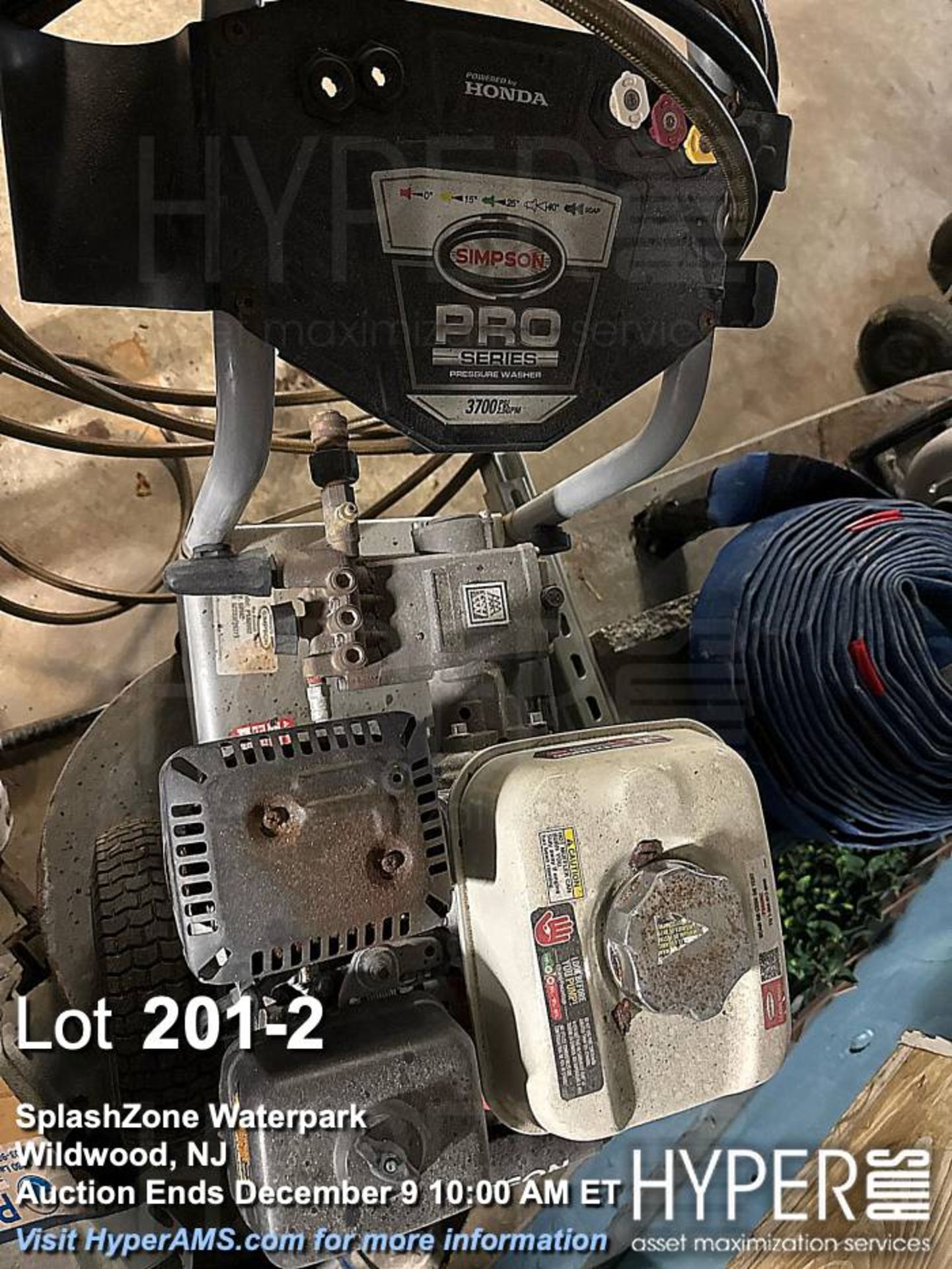 Simpson PS60982 Gas Pressure Washer, 3400 PSI, 2.5 GPM, Honda GX200 Engine - Image 2 of 5