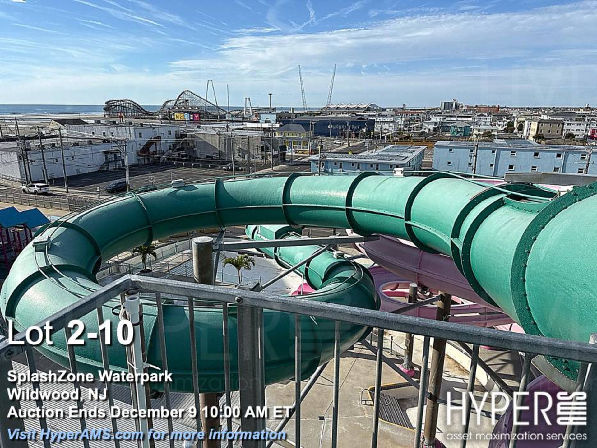 WhiteWater West Industries twin-slide attraction, complete. Overall slide height 40 feet, includes " - Image 10 of 22