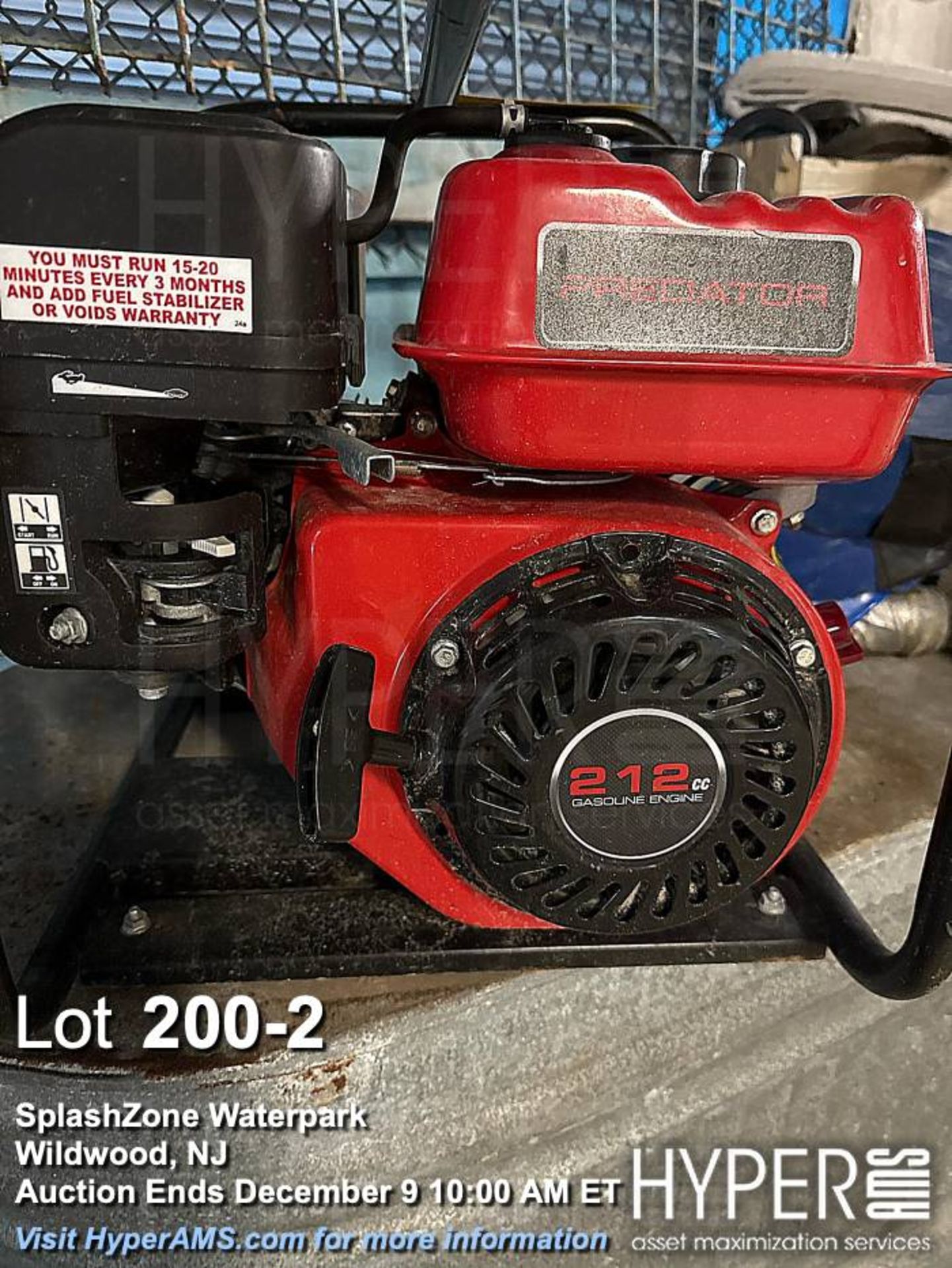 Predator 212cc Water Pump, 2-inch NPT Inlet, Gasoline Engine - Image 2 of 4