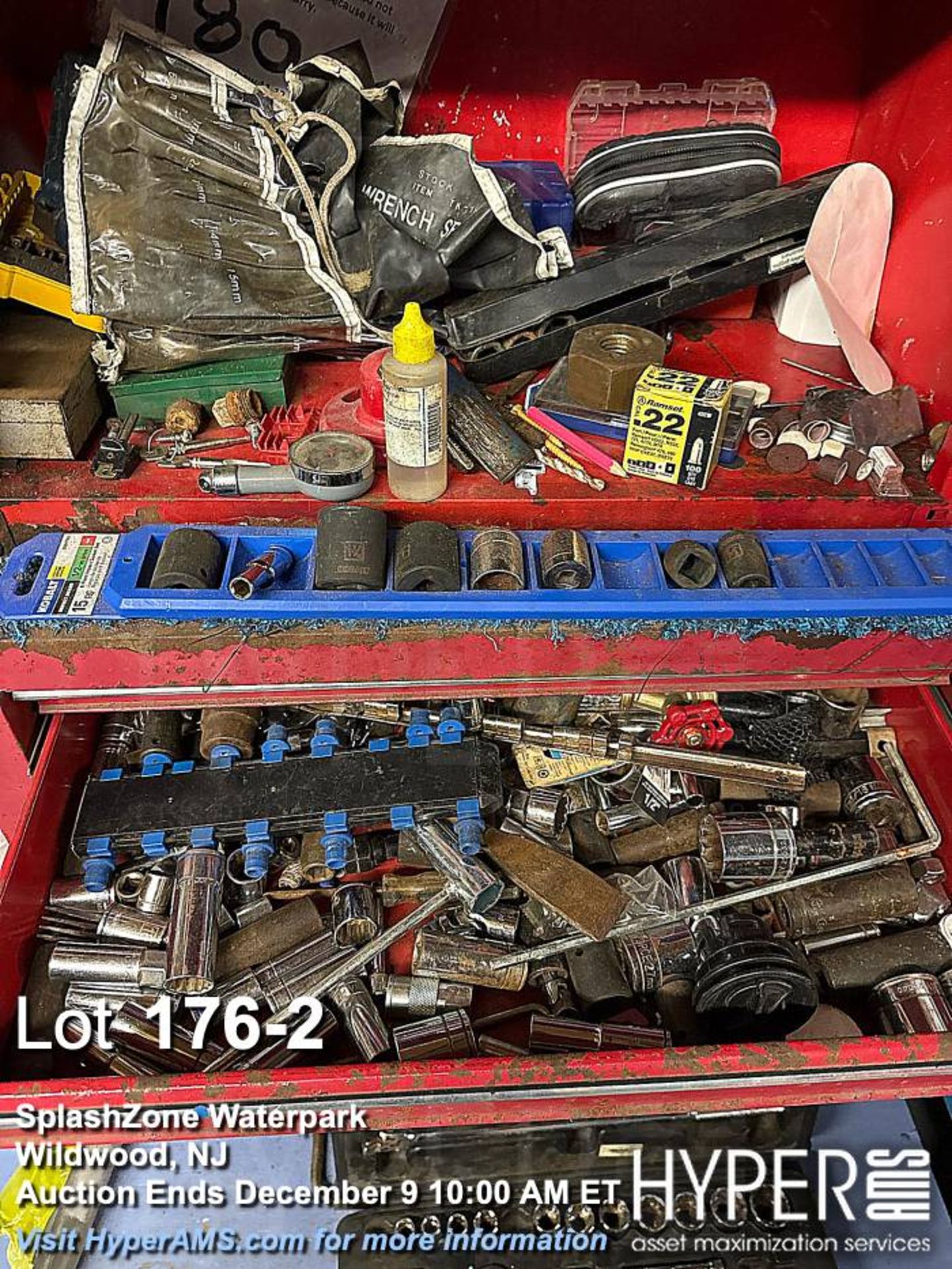 Craftsman Tool Chest with Tools, Red, 5 Drawers, Metal Construction - Image 2 of 5