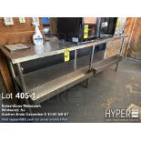 Stainless Steel Work Table with Undershelf, 72x30x34 in, 600 lbs Capacity