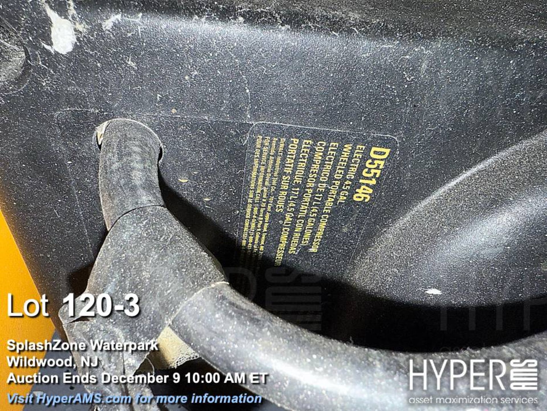 DEWALT D55146 Air Compressor, 4.5 Gal, 225 PSI, 5.0 CFM at 90 PSI - Image 3 of 3