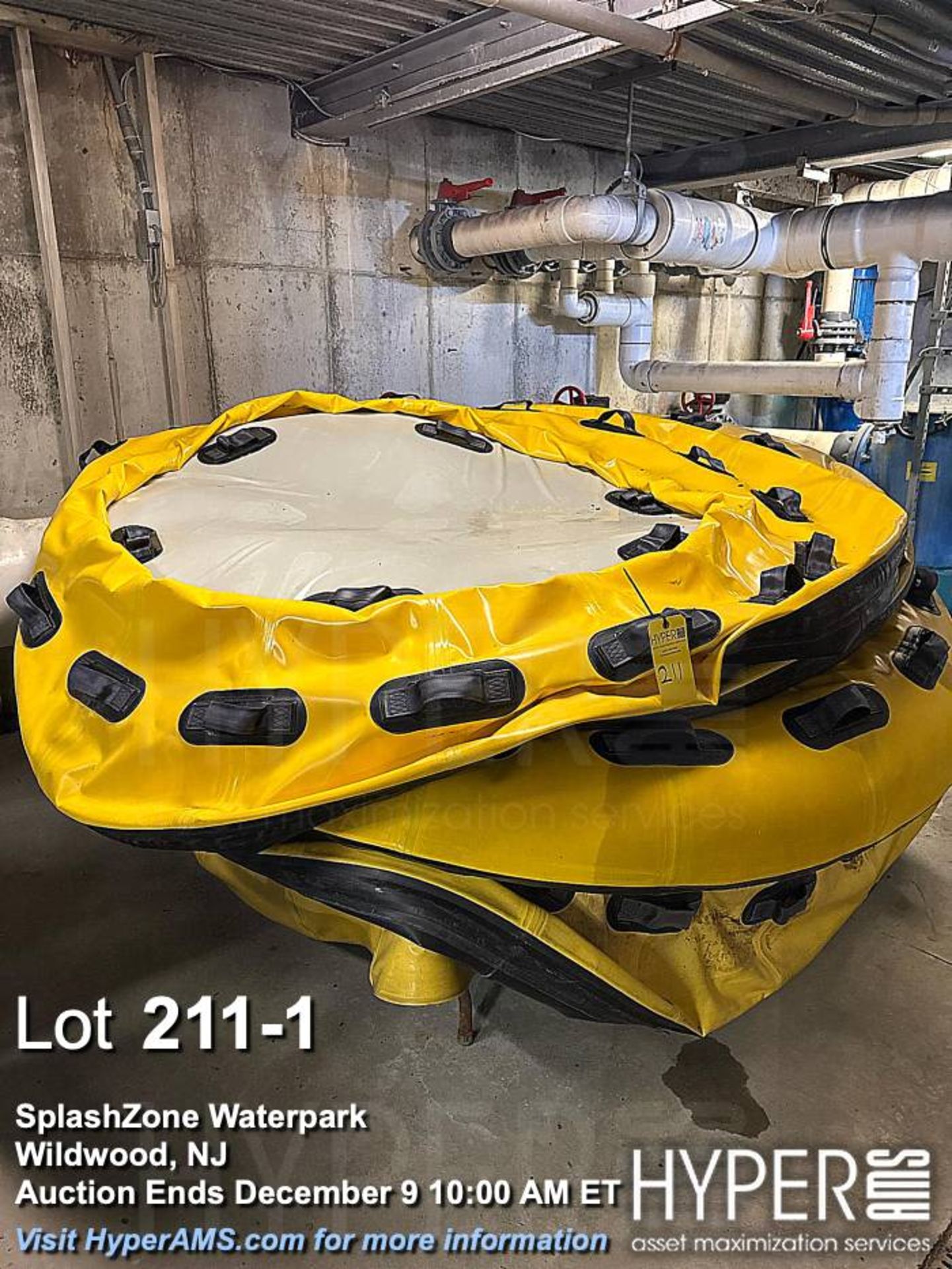 (6) ZEBEC family rafts, 7 Feet Wide For "C" Tower five person slide â"Beast of the Eastâ€