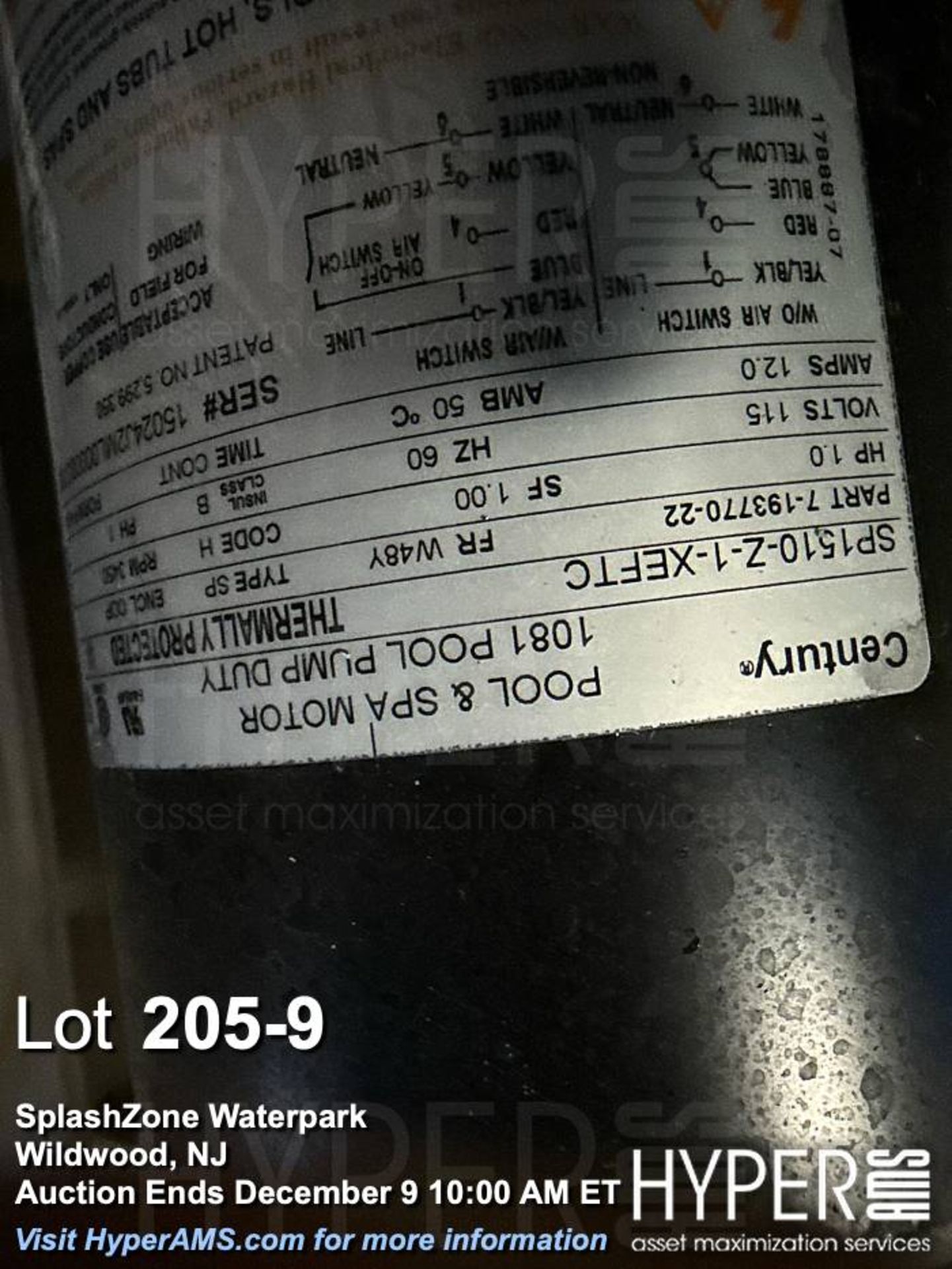 PPG Accu-Tab Chlorinator System with Century SP2155Z1EFTC Pump, - Image 9 of 10