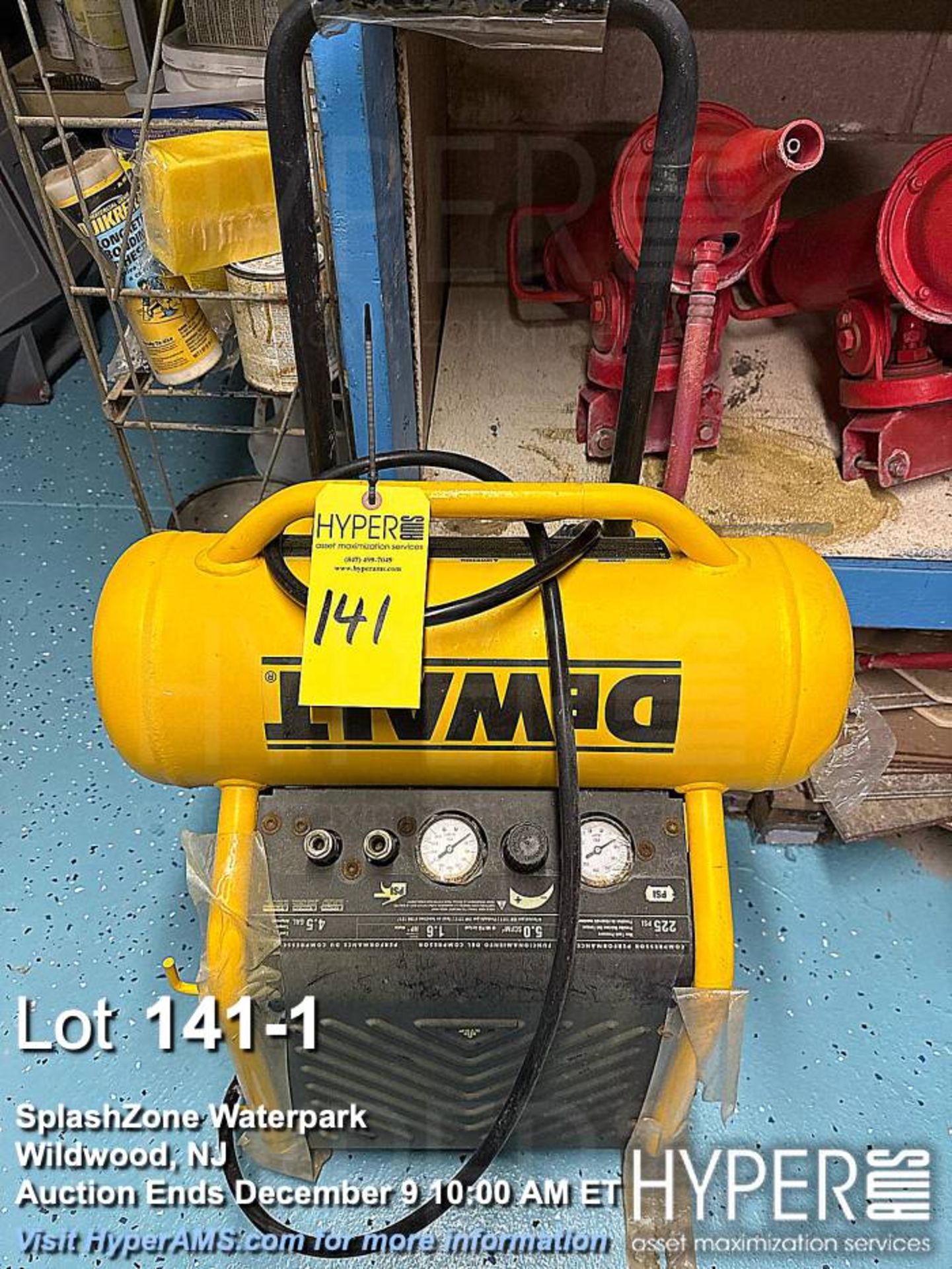 DEWALT D55146 Portable Air Compressor, 225 PSI, 4.5 Gallon, 5.0 SCFM