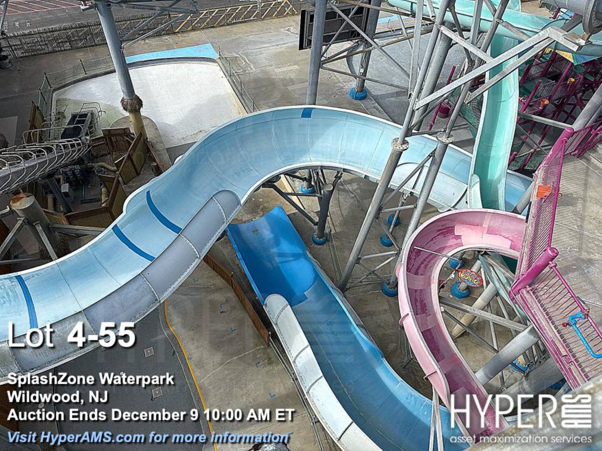 WhiteWater West Industries Slide attraction with (6) slides including "B" and "C" towers, bridges, w - Image 55 of 60