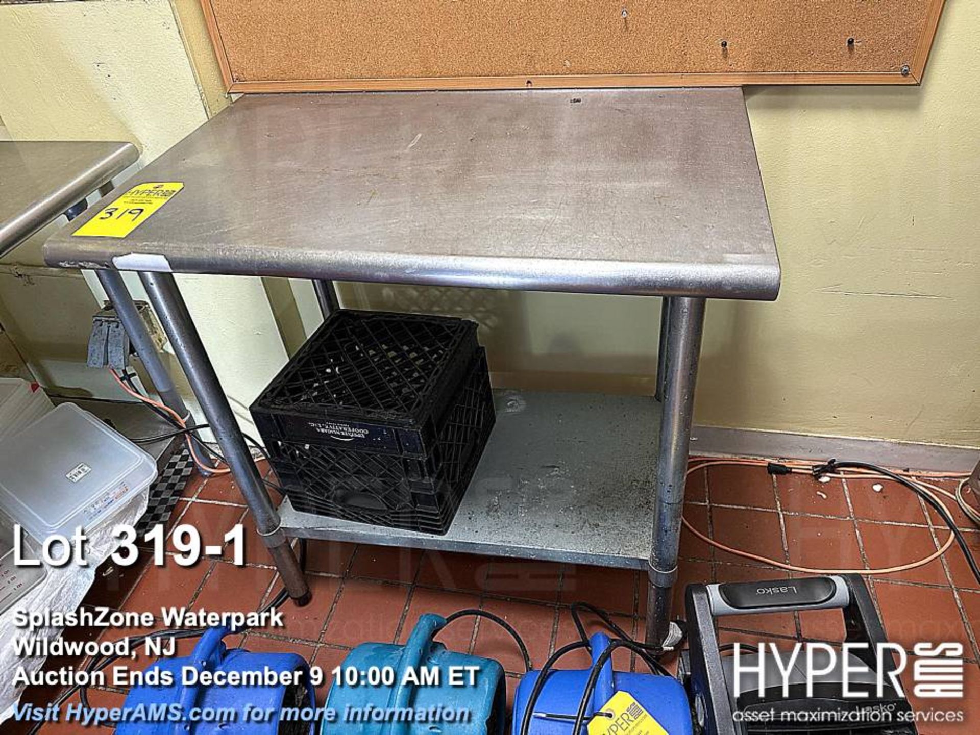 Stainless work table, 36"