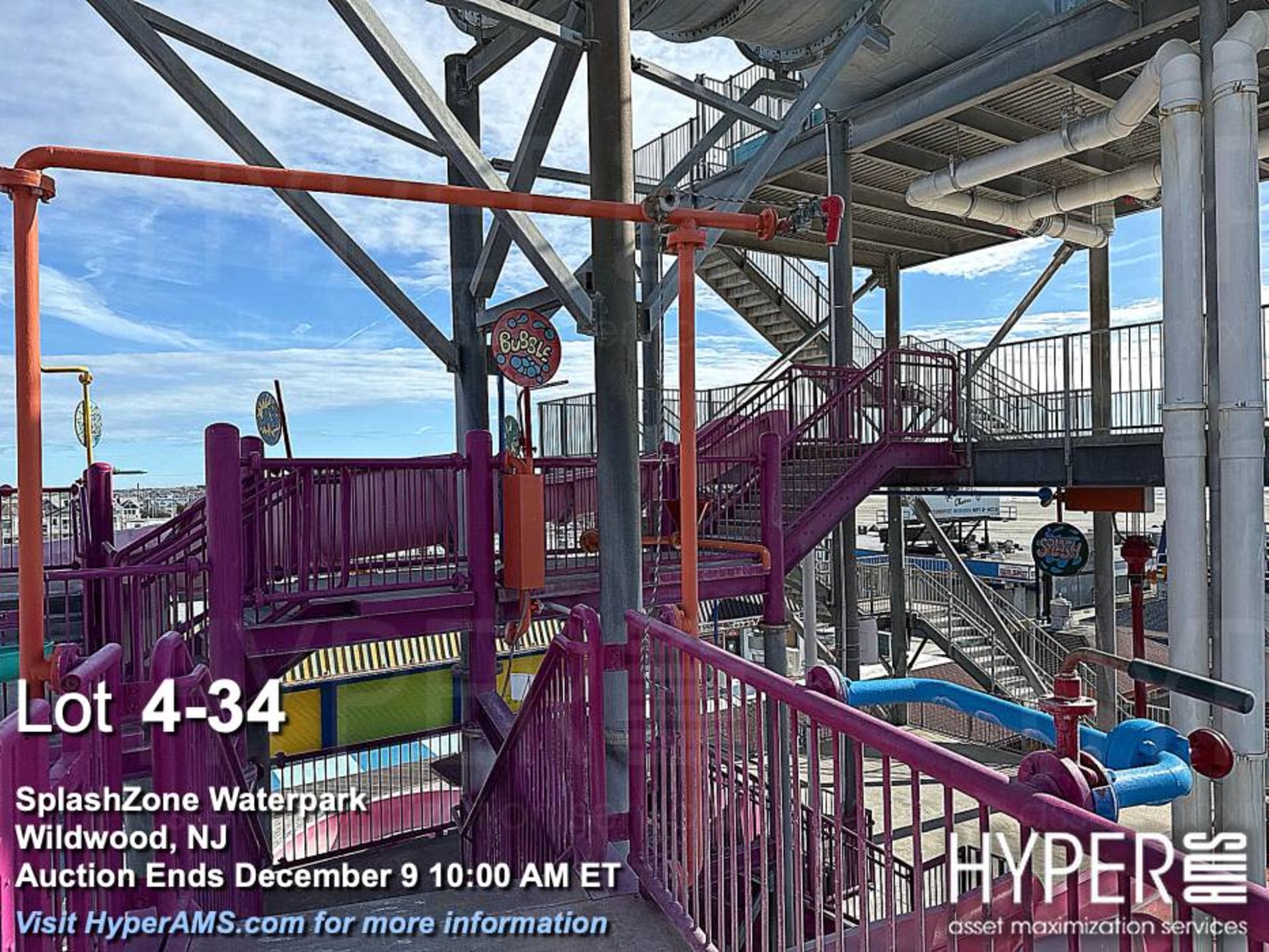 WhiteWater West Industries Slide attraction with (6) slides including "B" and "C" towers, bridges, w - Image 34 of 60