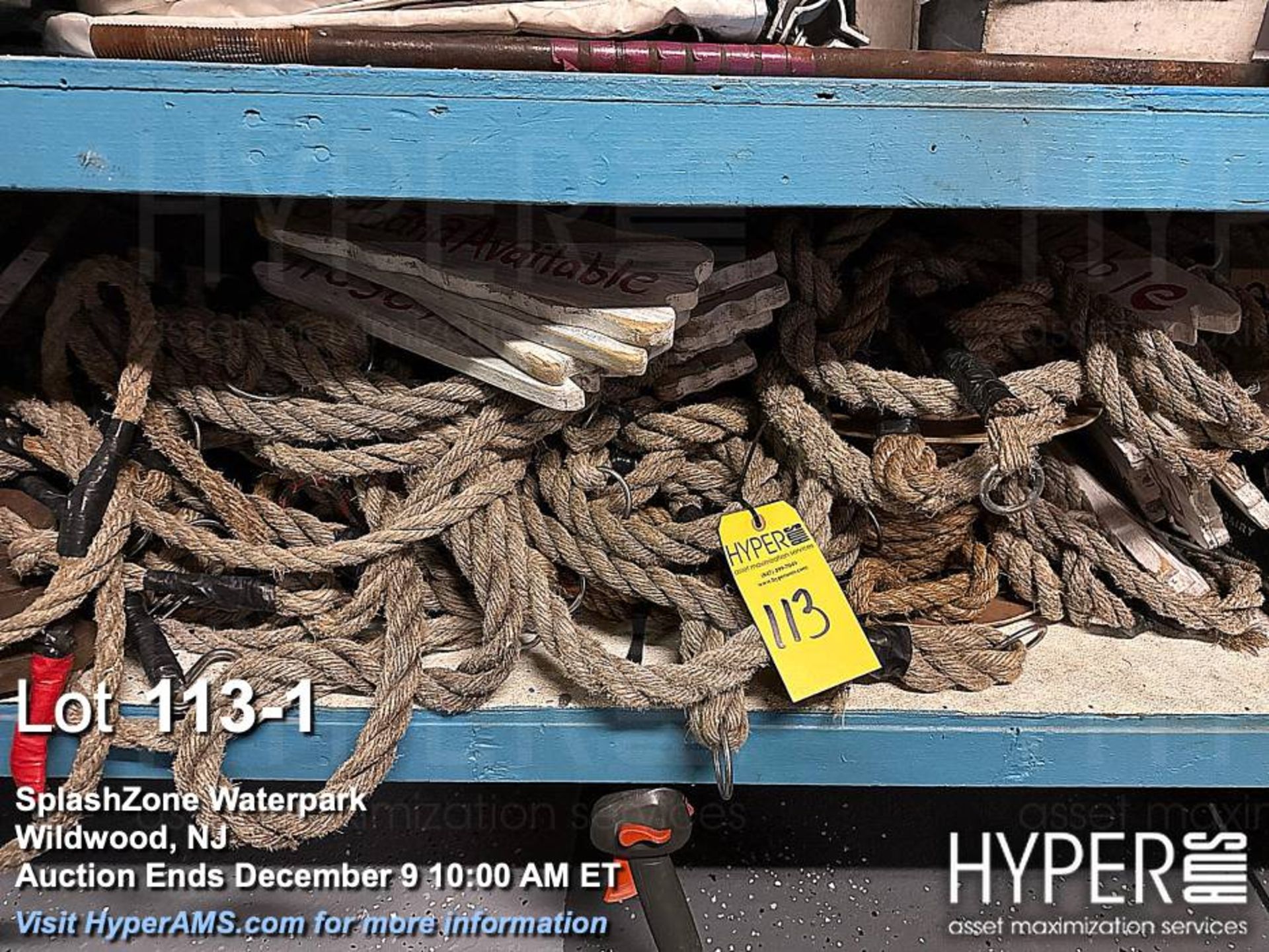 Natural Fiber ropes with Metal Loops