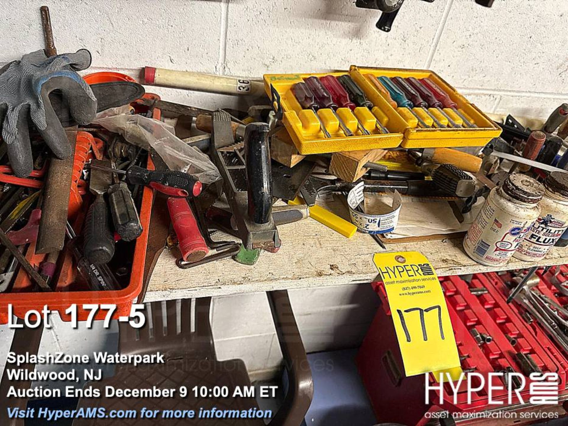 Assorted Tools and Red Husky Tool Storage, includes wrenches, screwdrivers, sockets, pliers, - Image 5 of 5