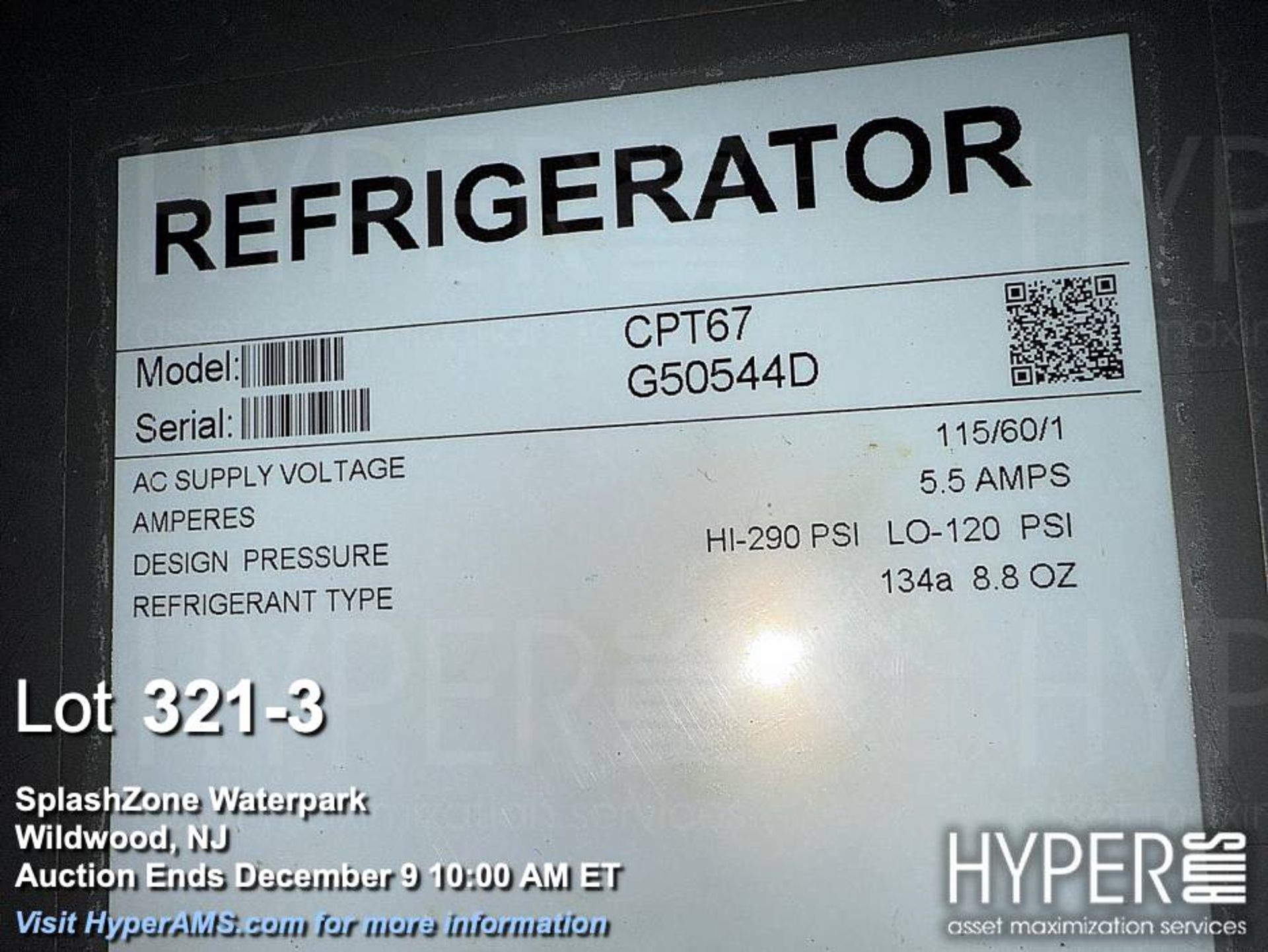 Hoshizaki CPT67 Commercial Refrigerator Prep Table, 67" Width, Serial: G50544D - Image 3 of 5