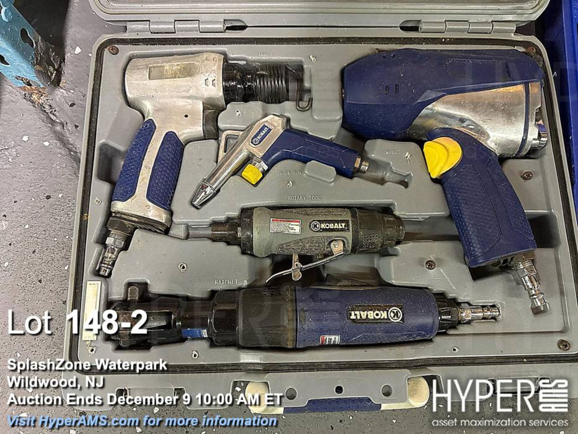 Lot of air and power tools as photographed: Kobalt Air and Power Tools Set with 24V Battery, 8 Tools - Image 2 of 4