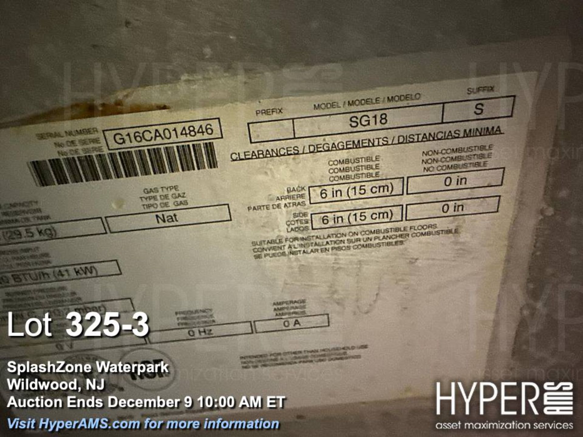 Pitco SG18S Commercial Gas Fryer, 122,000 BTU/hr, Natural Gas - Image 3 of 3