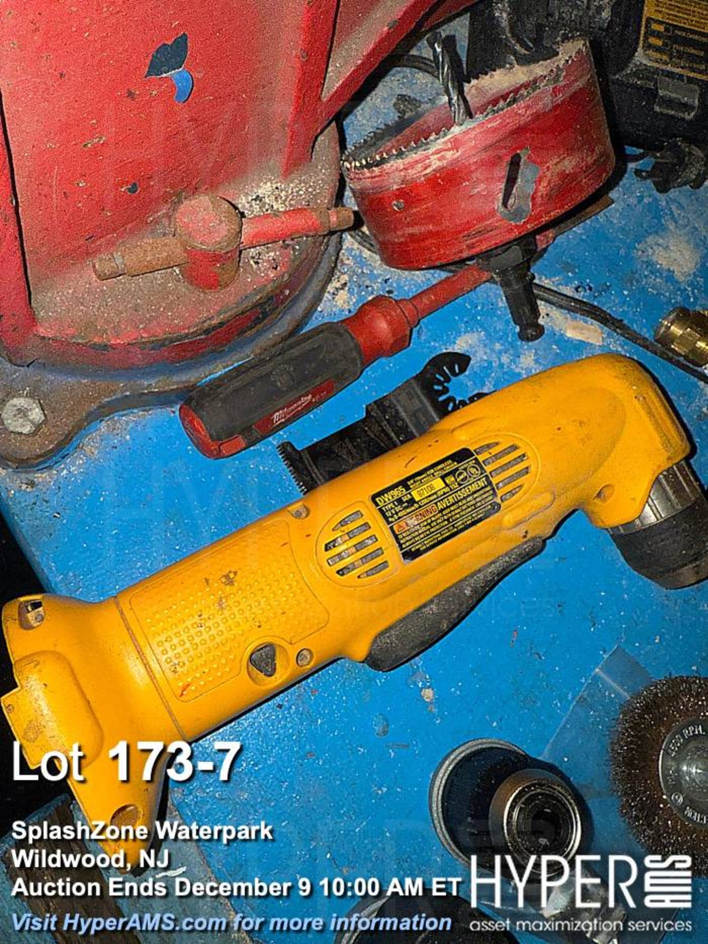 Large lot cordless tools: DeWalt Cordless Drill/Driver Set, DW959, DW960, DCF840, DC790, DCD703, DCD - Image 7 of 8