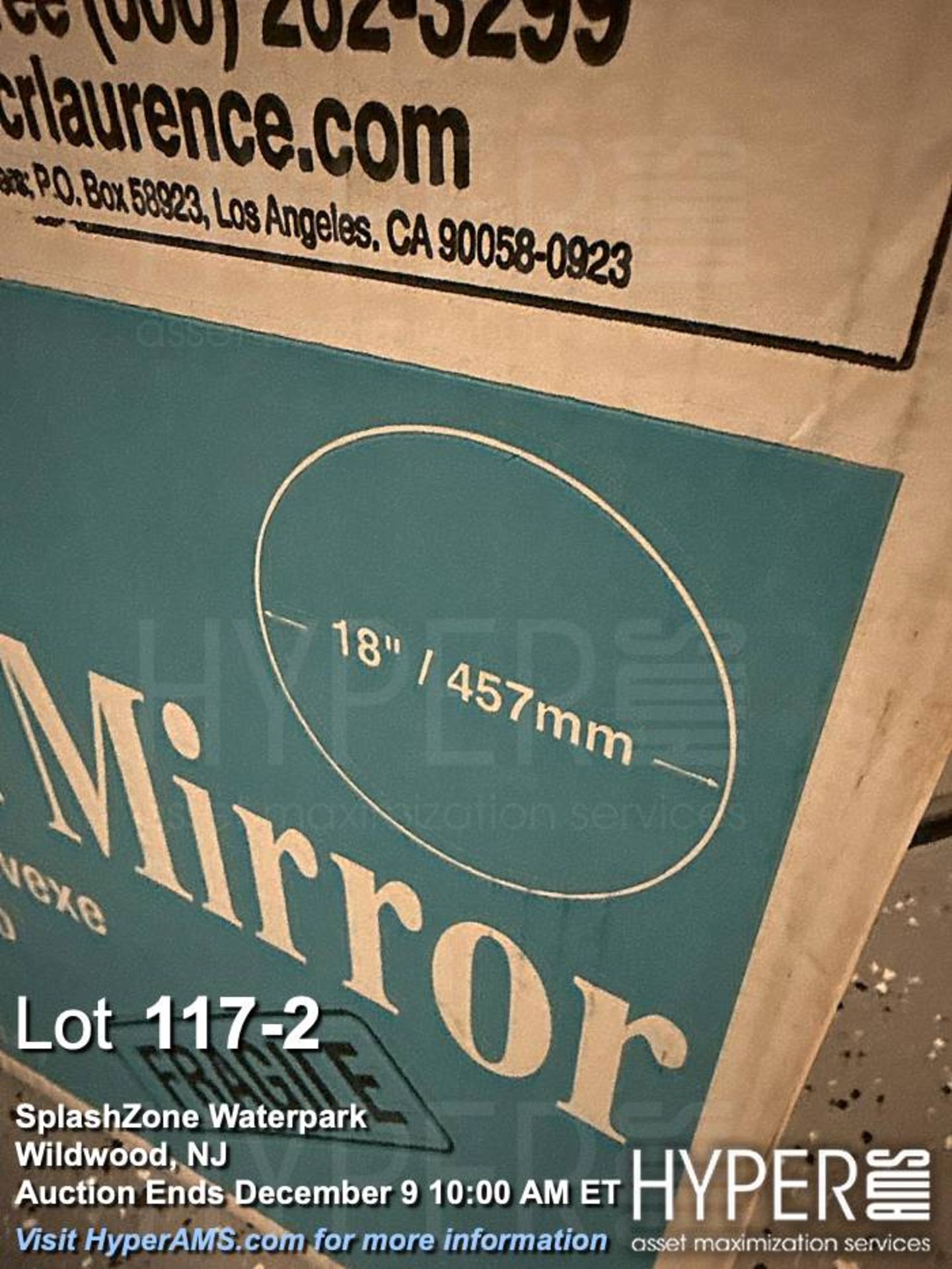 Lot (2) convex mirrors - Image 2 of 3