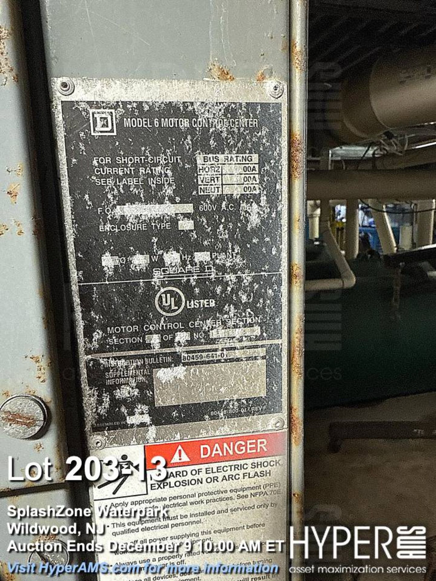 Lot of Electrical Switch Gear as pictured including: Square D Model 6 Motor Control Center, 500 kVA, - Image 13 of 14