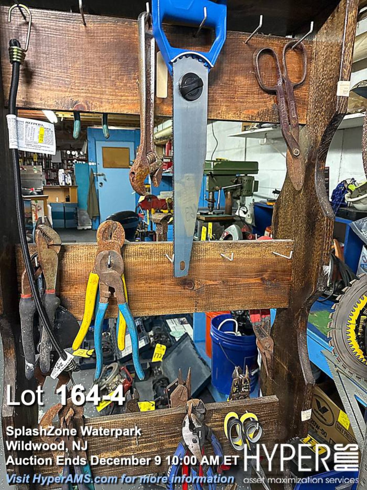 Lot of pliers, cutters, misc hand tools with stand - Image 4 of 5