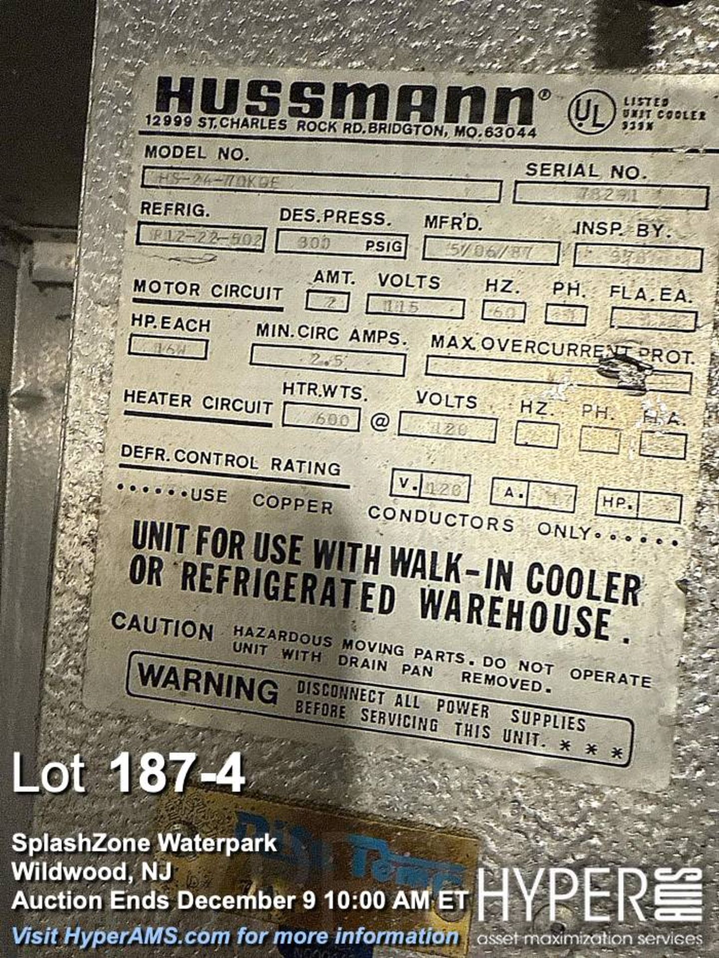 Arctic Walk-In Cooler/ with freezer section, overall 14â€™x8â€™x90â€h, freezer 5â€™x8â€™ - Image 4 of 7