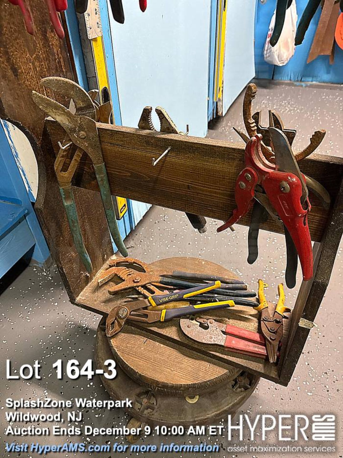 Lot of pliers, cutters, misc hand tools with stand - Image 3 of 5