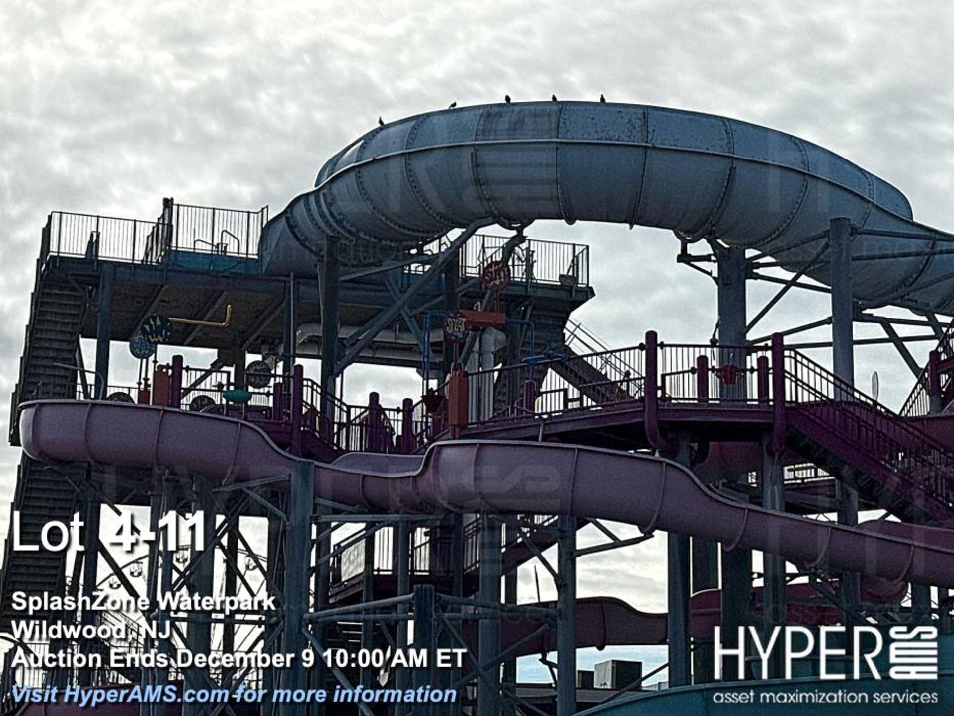 WhiteWater West Industries Slide attraction with (6) slides including "B" and "C" towers, bridges, w - Image 11 of 60