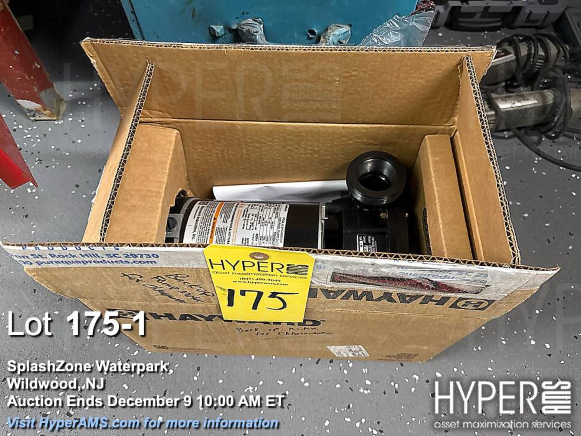 Hayward Pool Pump Motor PAPPP100, 1.0 HP, Serial 21122406003594059