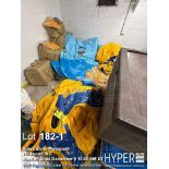 ZPRO ZC8V48 Inflatable Waterpark Tubes, Yellow & Blue, approximately 48 inches in diameter, 2-person