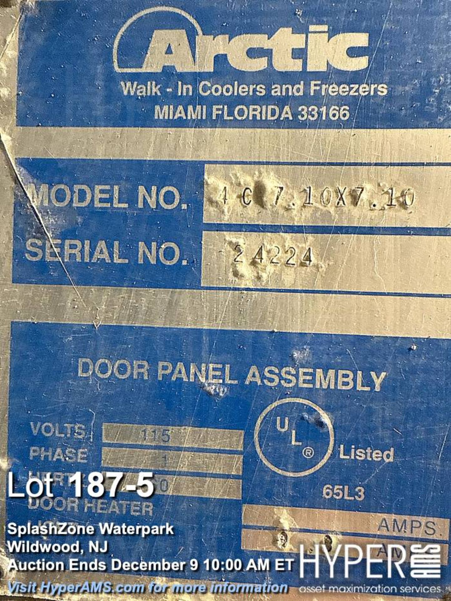 Arctic Walk-In Cooler/ with freezer section, overall 14â€™x8â€™x90â€h, freezer 5â€™x8â€™ - Image 5 of 7