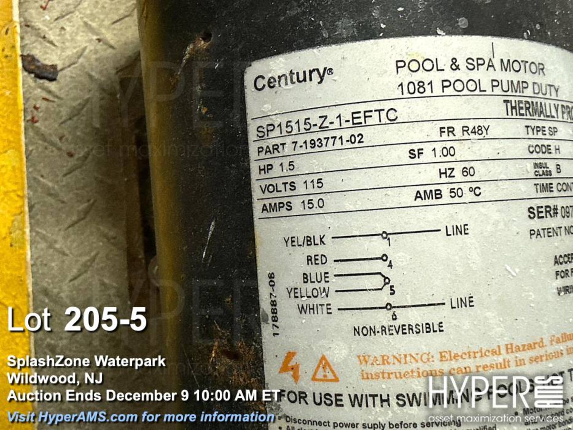 PPG Accu-Tab Chlorinator System with Century SP2155Z1EFTC Pump, - Image 5 of 10