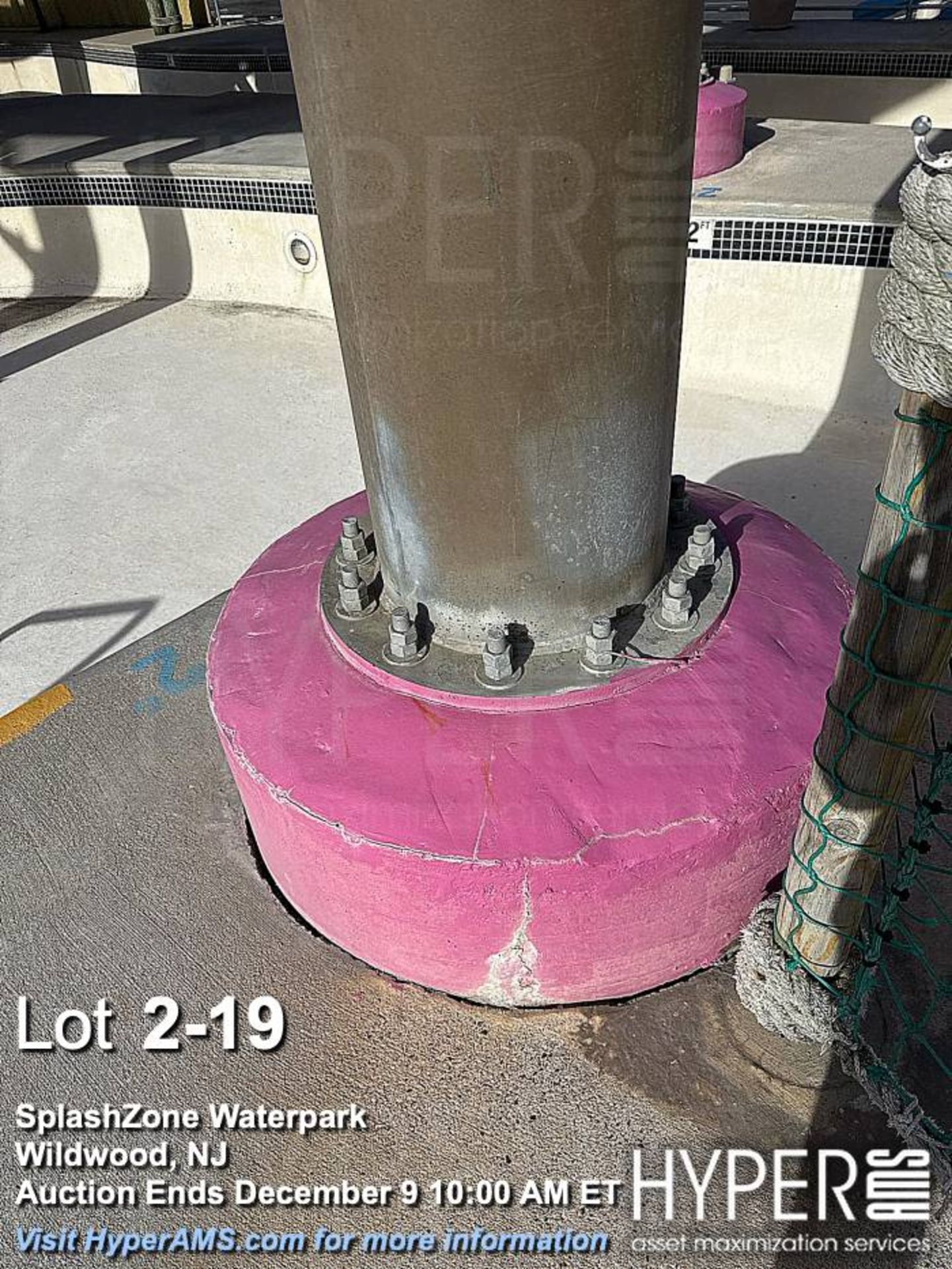 WhiteWater West Industries twin-slide attraction, complete. Overall slide height 40 feet, includes " - Image 19 of 22