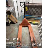 2.5 Ton Pallet Jack, Orange, Metal Construction, Standard Handle