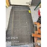 Lot of Black Rubber Anti-Fatigue Floor Mat, 3ft x 5ft, with Drainage Holes