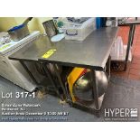 Lot (2) SS work tables 30" x 24"