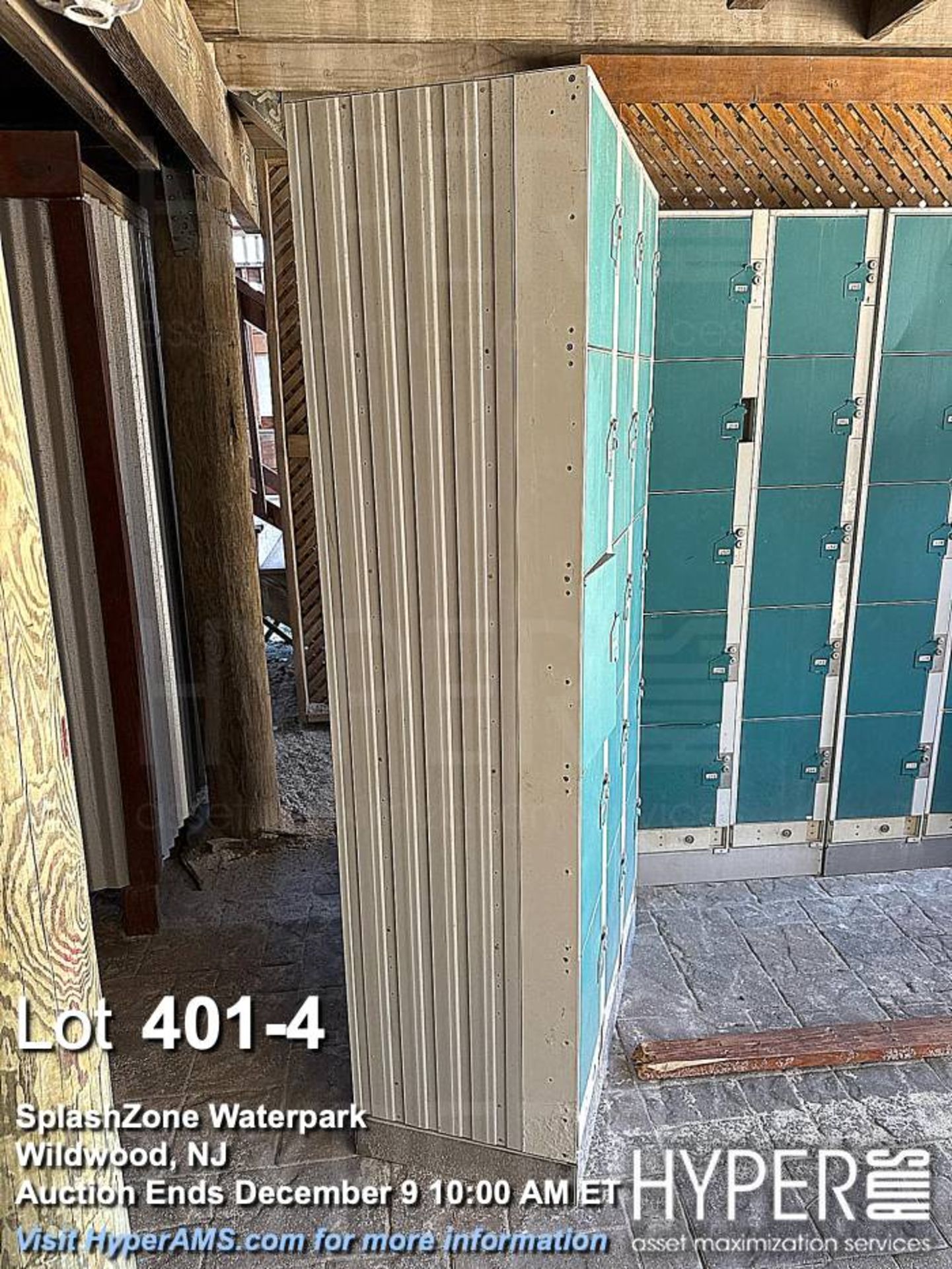 American Locker Key Operated Lockers, 345 Compartments, Teal - Image 4 of 6