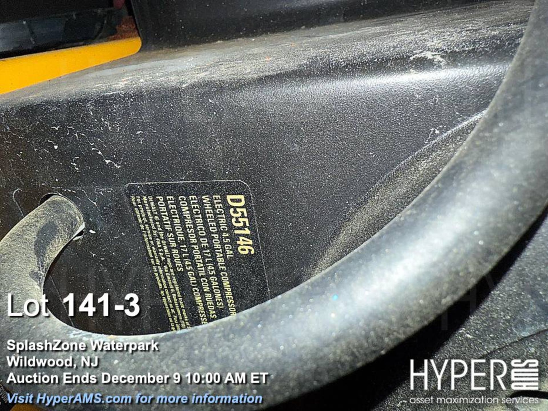 DEWALT D55146 Portable Air Compressor, 225 PSI, 4.5 Gallon, 5.0 SCFM - Image 3 of 3