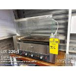 ROVSUN Commercial Hot Dog Roller Grill, 5 Rollers, Glass Cover