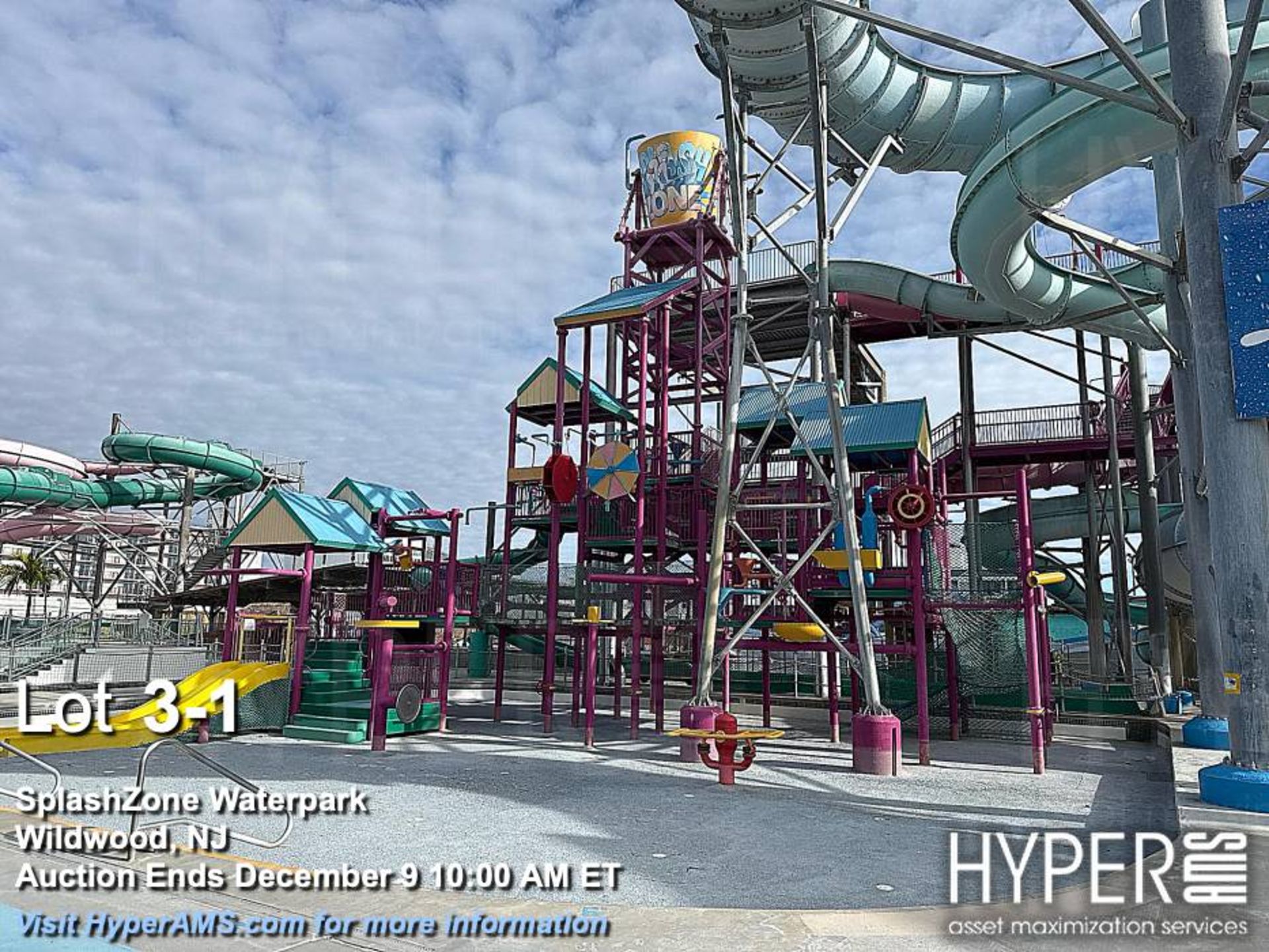 SCS Interactive Discovery Island stand-alone attraction with 1000 gallon dump-bucket, water cannons,