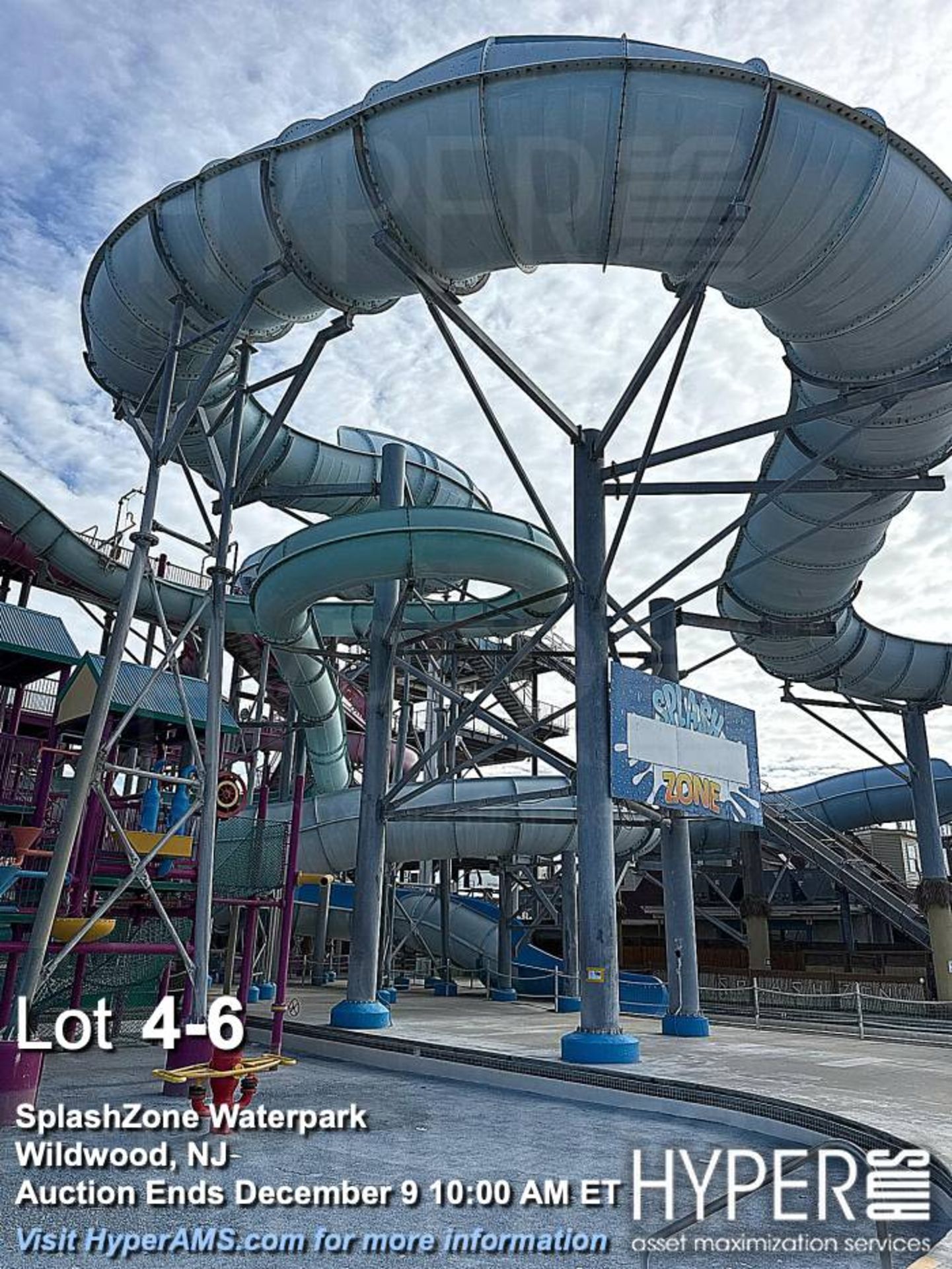 WhiteWater West Industries Slide attraction with (6) slides including "B" and "C" towers, bridges, w - Image 6 of 60